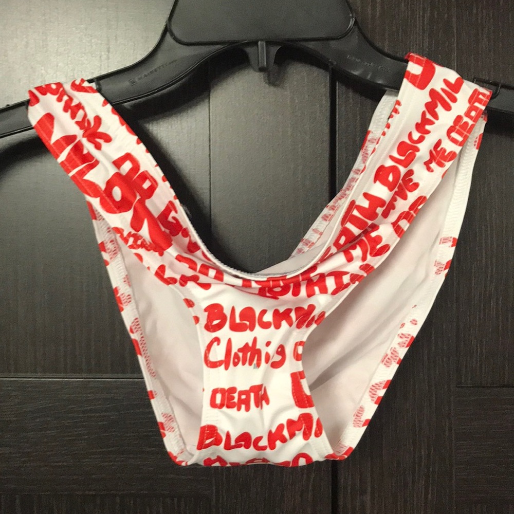 Black Milk Bikini Bottom M Red NWOT